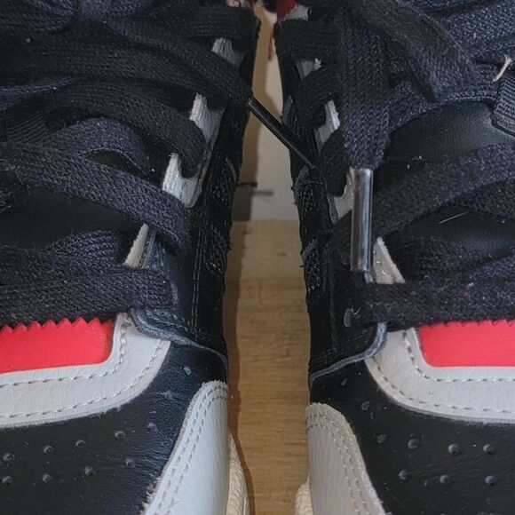 Adidas Drop Step J Black Vivid Red Big Kids Size 3.5 - Picture 11 of 13